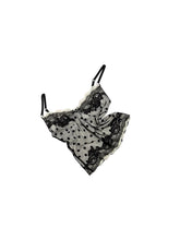 Double-Layer Polka Dot Lace Trim ?Tank Top